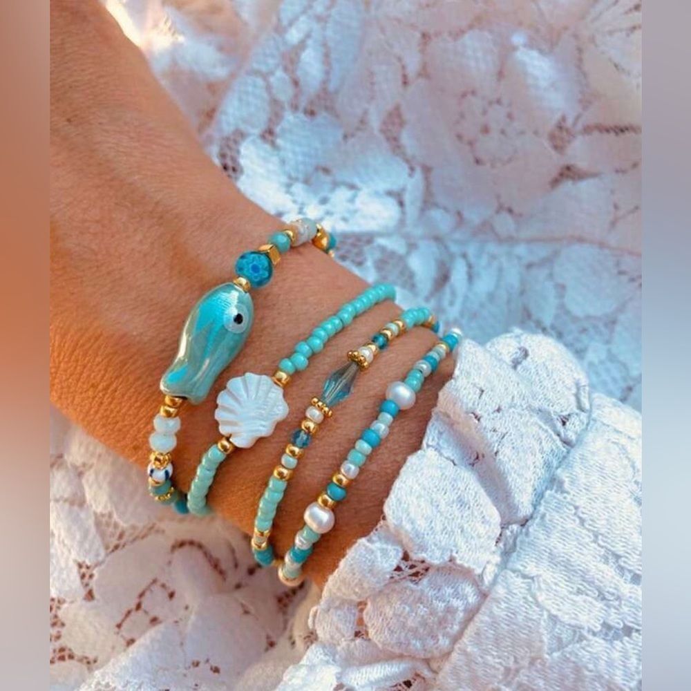 Boho beaded bracelet N665